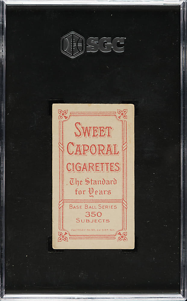 1909-1911 T206 White Border Ty Cobb Portrait Red Background SGC VG/EX 4