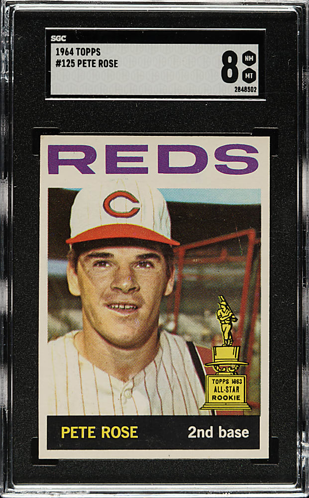 1964 Topps #125 Pete Rose SGC NM/MT 8