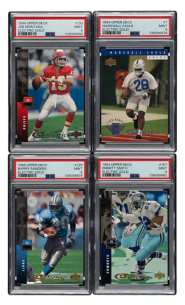 1994 Upper Deck Electric Gold Football Complete Set (330) Plus One Variation