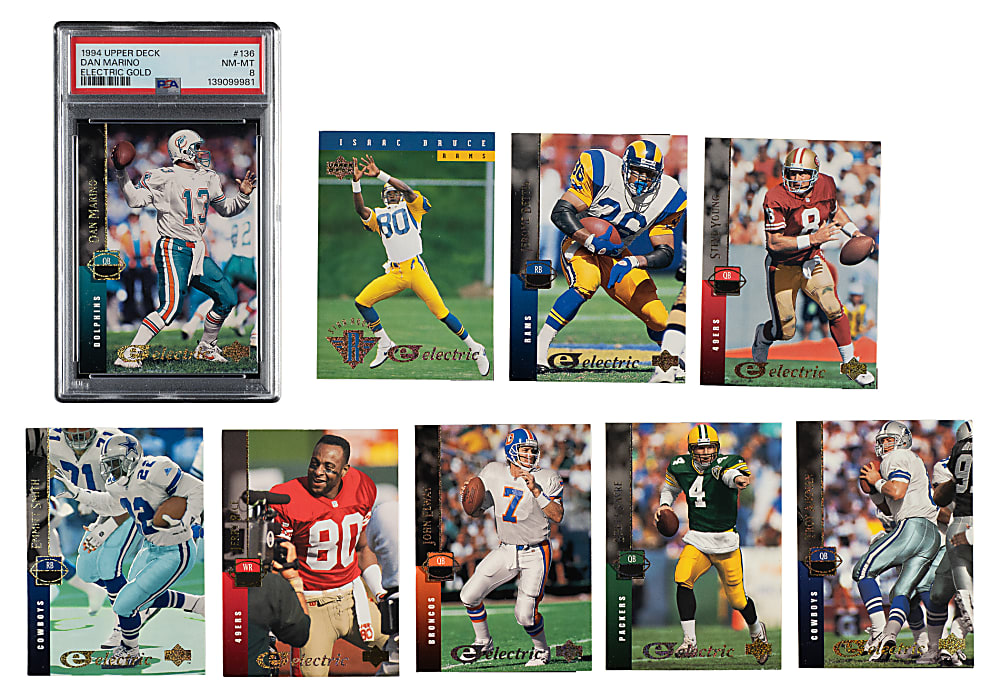 1994 Upper Deck Electric Gold Football Complete Set (330) Plus One Variation