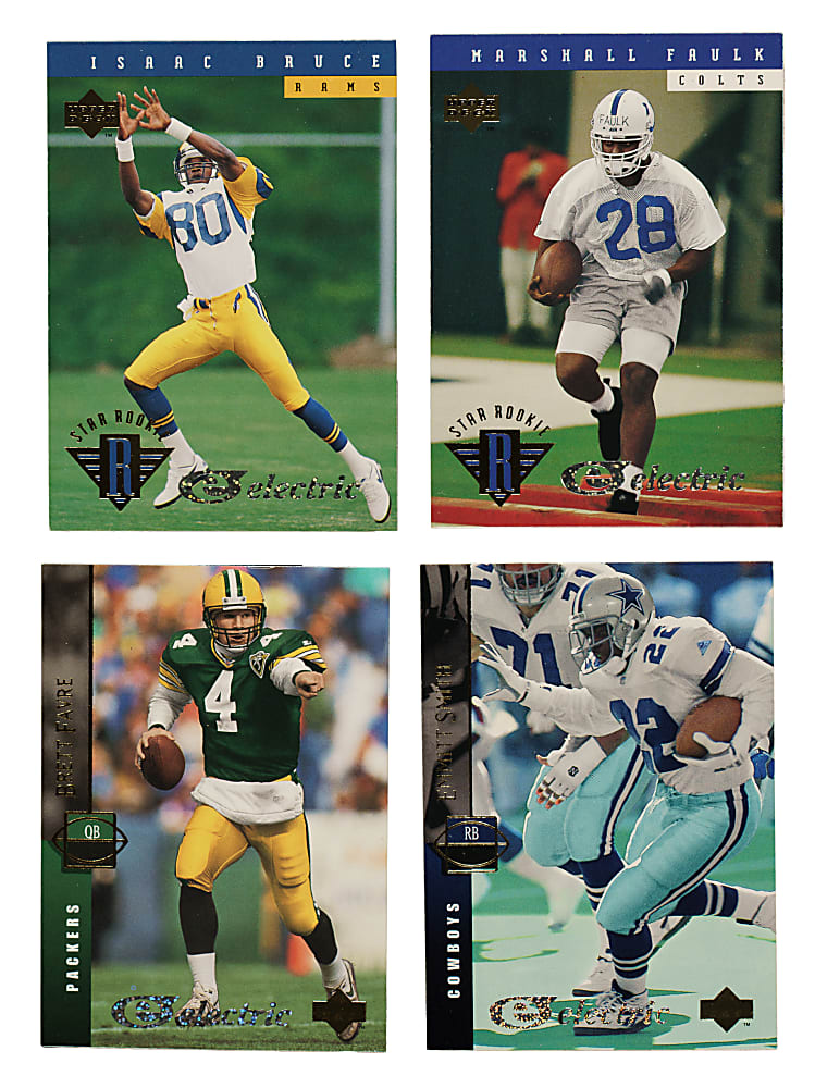1994 Upper Deck Electric Football Base and Electric Silver Complete Set Pair (2 Sets, 660 Cards) Plus Two Variations