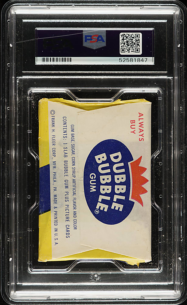 1959 Fleer Ted Williams Unopened Wax Pack PSA NM 7