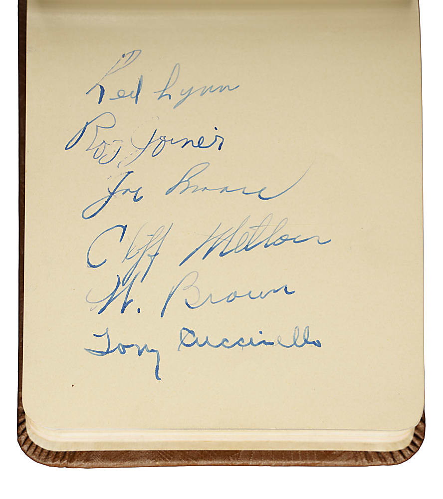 Circa 1930s Multi-Signed Autograph Album with Mel Ott, Al Simmons, and Carl Hubbell - JSA