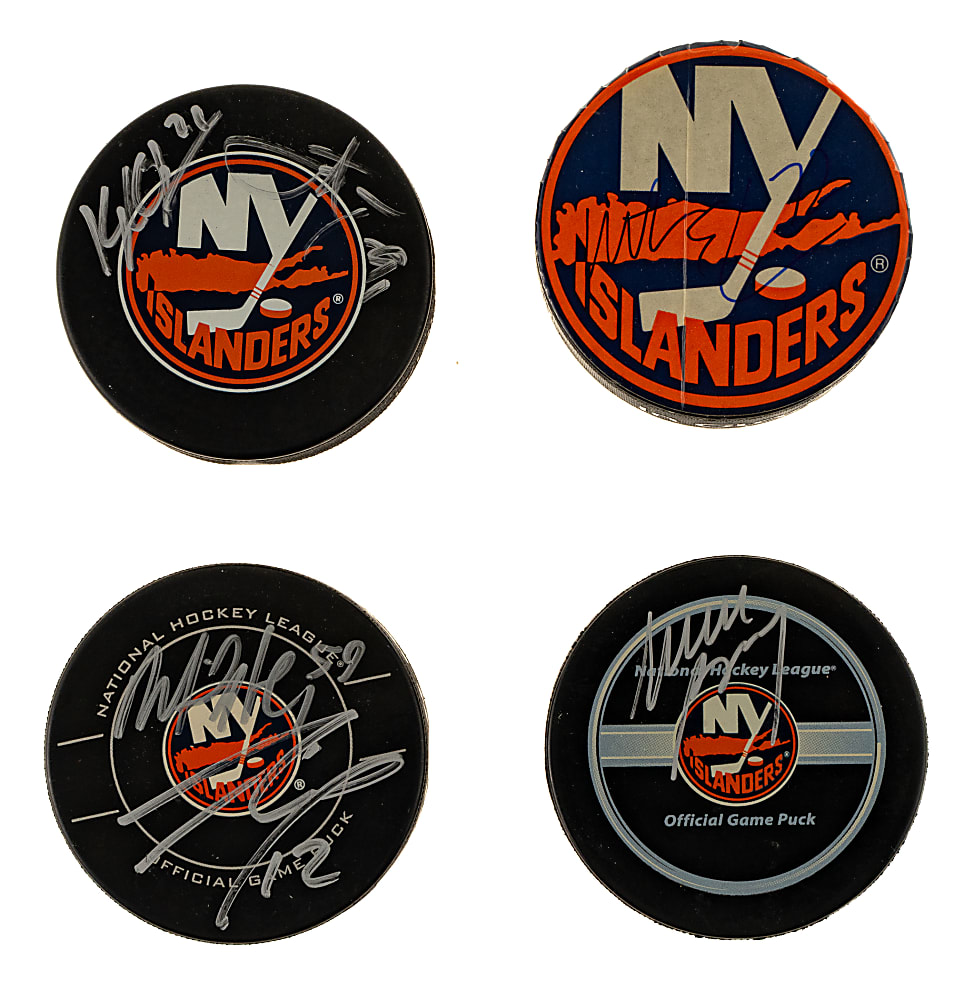 New York Islanders Signed Hockey Puck Collection (48)