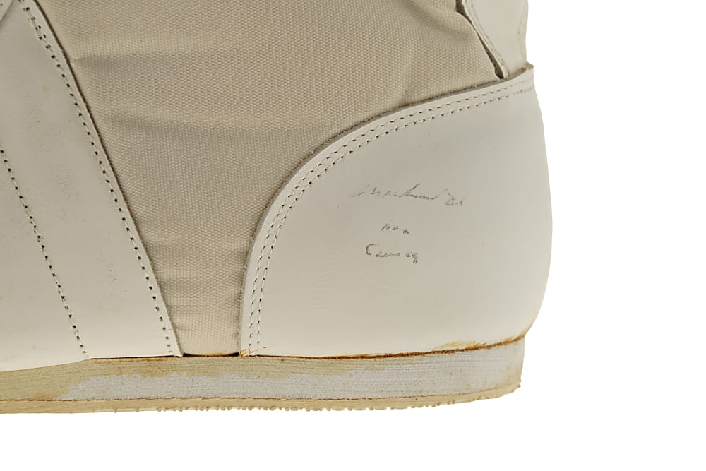 Muhammad Ali "AKA Cassius Clay" Twice-Signed Boot - JSA