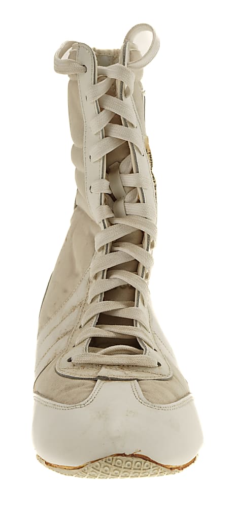 Muhammad Ali "AKA Cassius Clay" Twice-Signed Boot - JSA