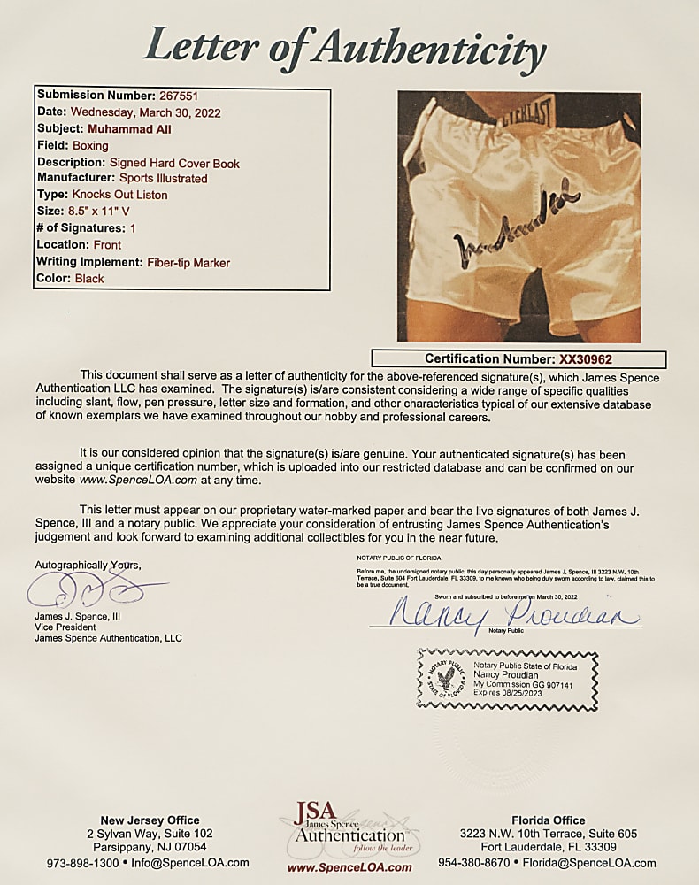 1996 Muhammad Ali "AKA Cassius Clay" Twice-Signed "The Best of Sports Illustrated" Book - JSA