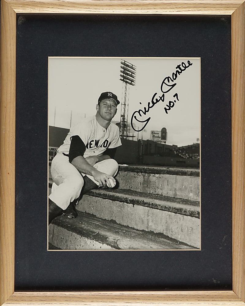 Mickey Mantle "No. 7" Signed Photograph - JSA