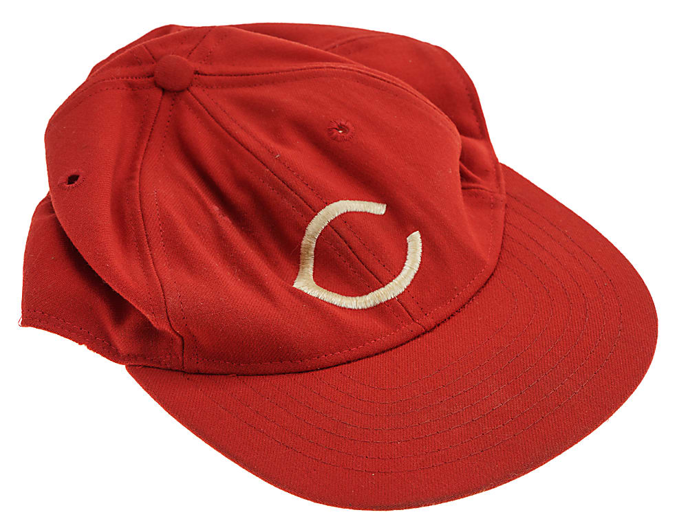 1975-1976 Johnny Bench Cincinnati Reds Game-Used Cap - MEARS