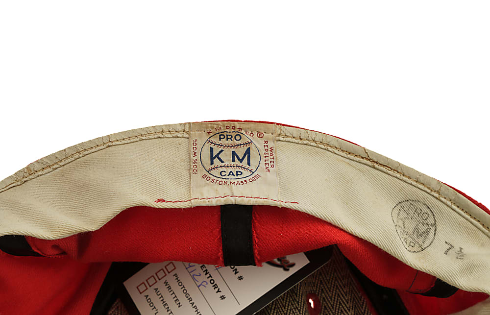 1975-1976 Johnny Bench Cincinnati Reds Game-Used Cap - MEARS