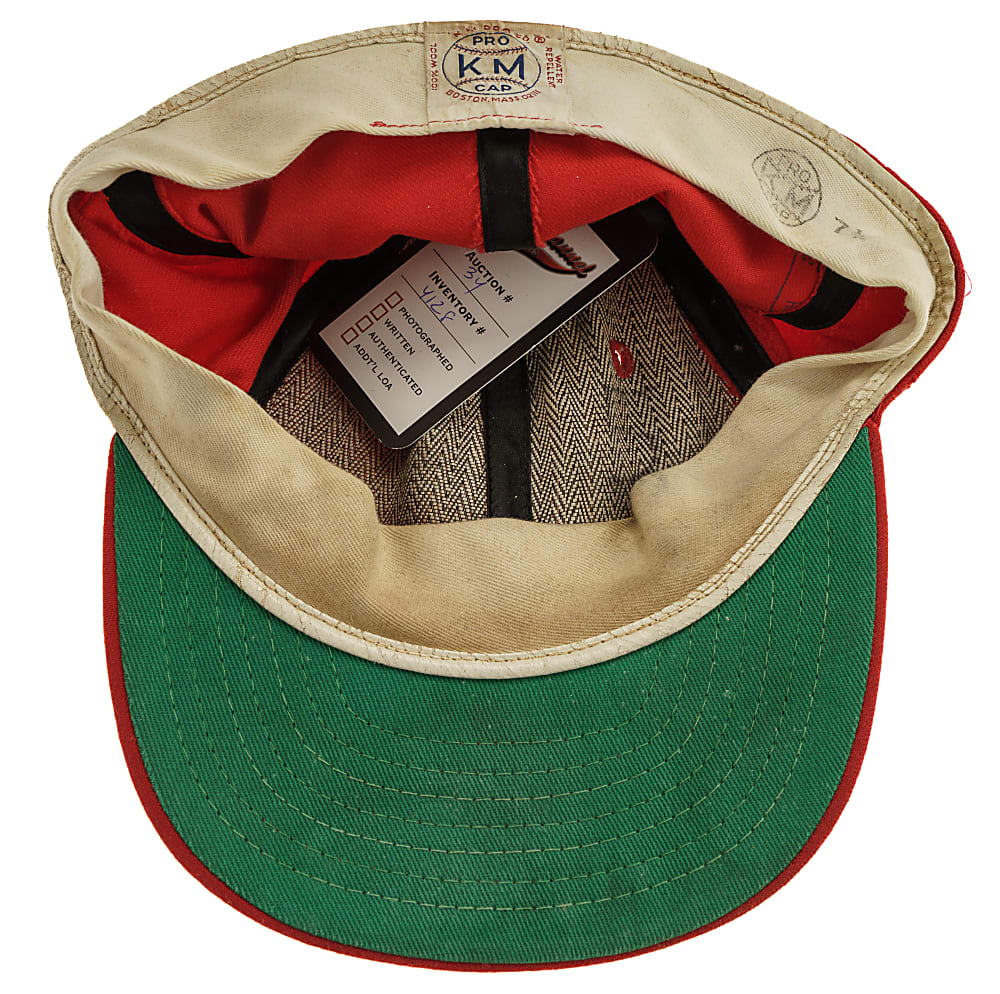 1975-1976 Johnny Bench Cincinnati Reds Game-Used Cap - MEARS