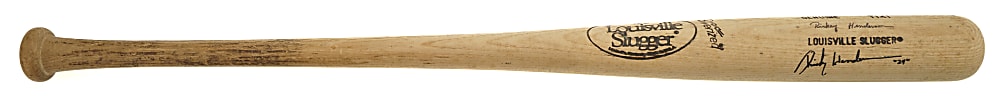 1986-1989 Rickey Henderson New York Yankees Signed Pro-Model (Batting Practice) Bat - PSA/DNA