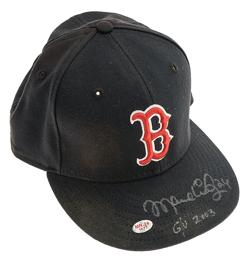 Circa 2005-2006 Manny Ramirez Boston Red Sox Signed Game-Used Cap