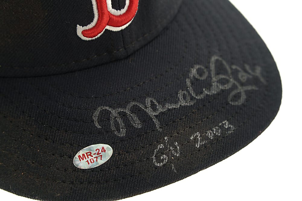Circa 2005-2006 Manny Ramirez Boston Red Sox Signed Game-Used Cap