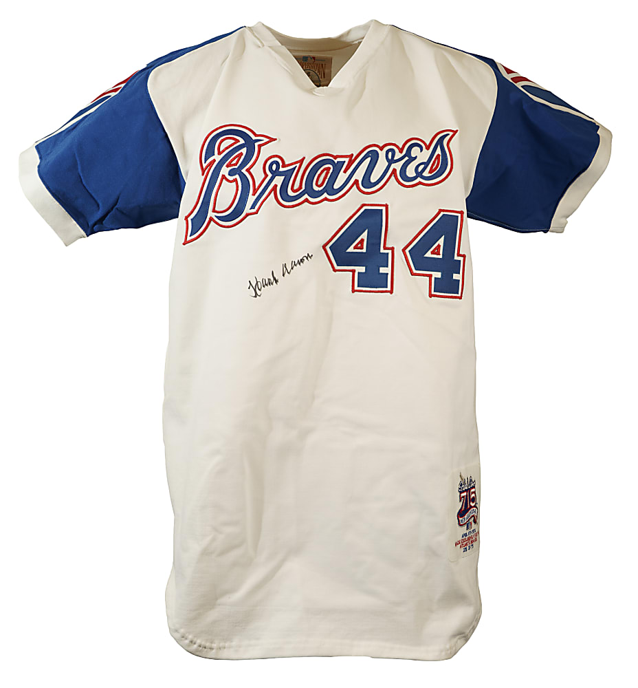 Hank Aaron Signed Atlanta Braves Jersey - PSA/DNA