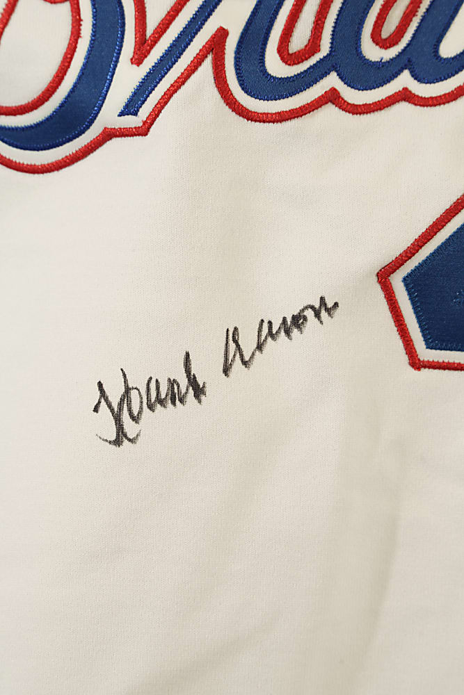 Hank Aaron Signed Atlanta Braves Jersey - PSA/DNA
