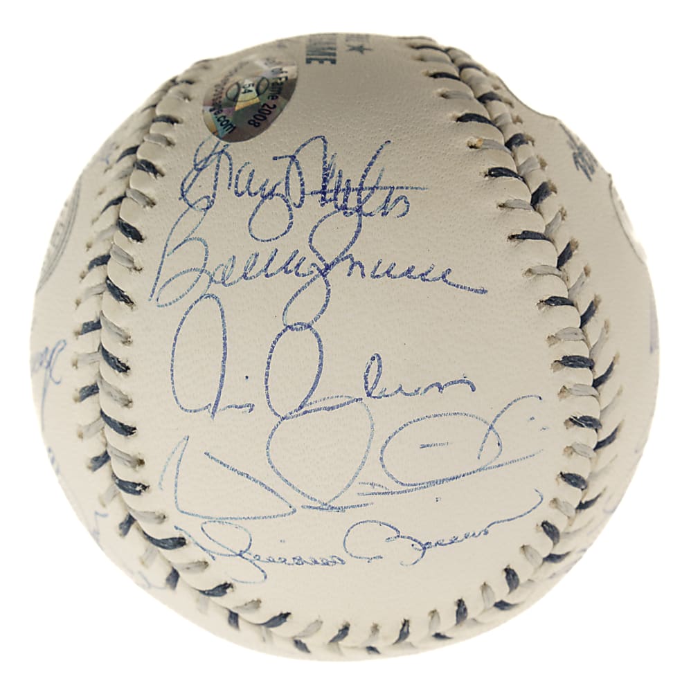 New York Yankees Hall of Fame and Stars Multi-Signed Baseball with Mariano Rivera and Derek Jeter - Steiner and MLB