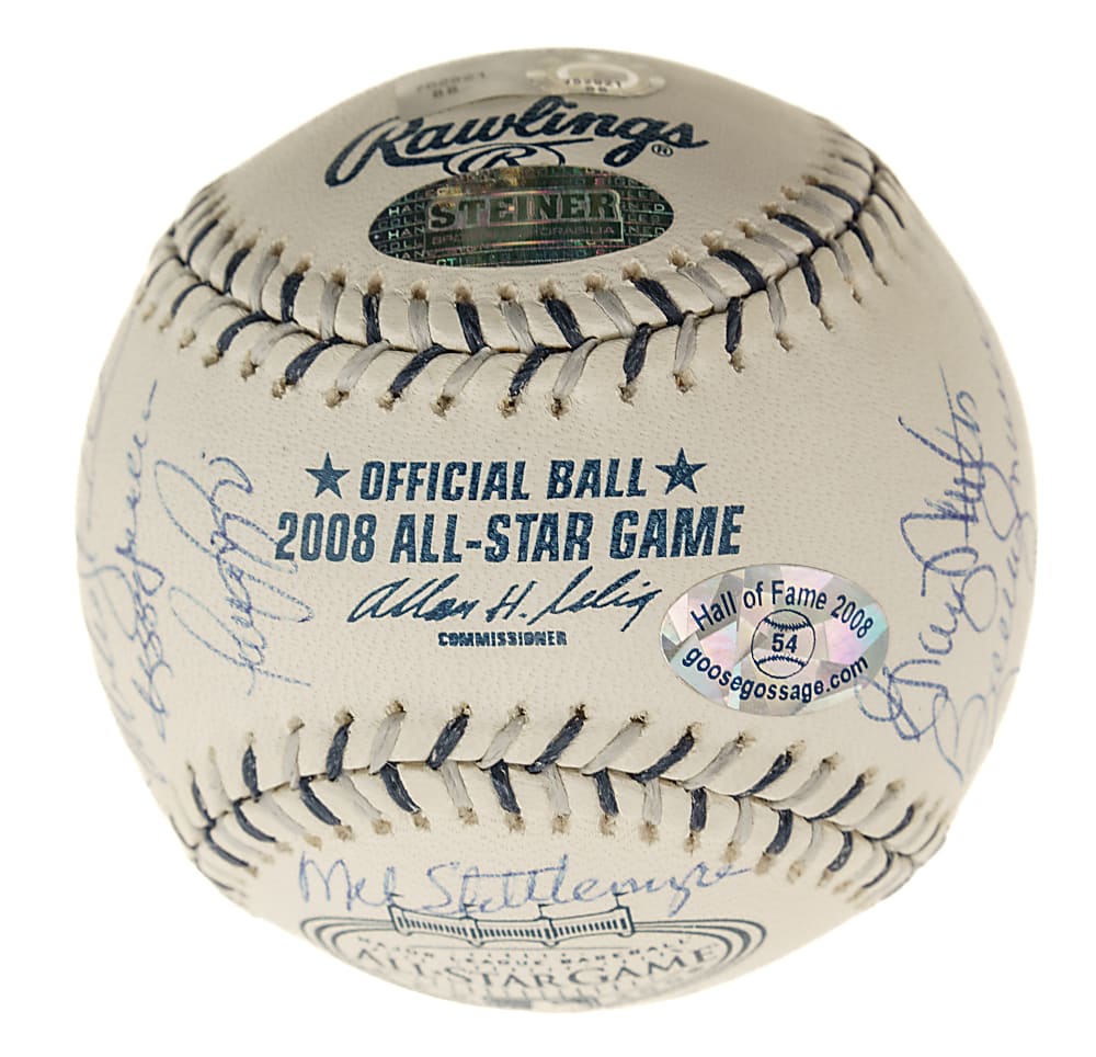 New York Yankees Hall of Fame and Stars Multi-Signed Baseball with Mariano Rivera and Derek Jeter - Steiner and MLB