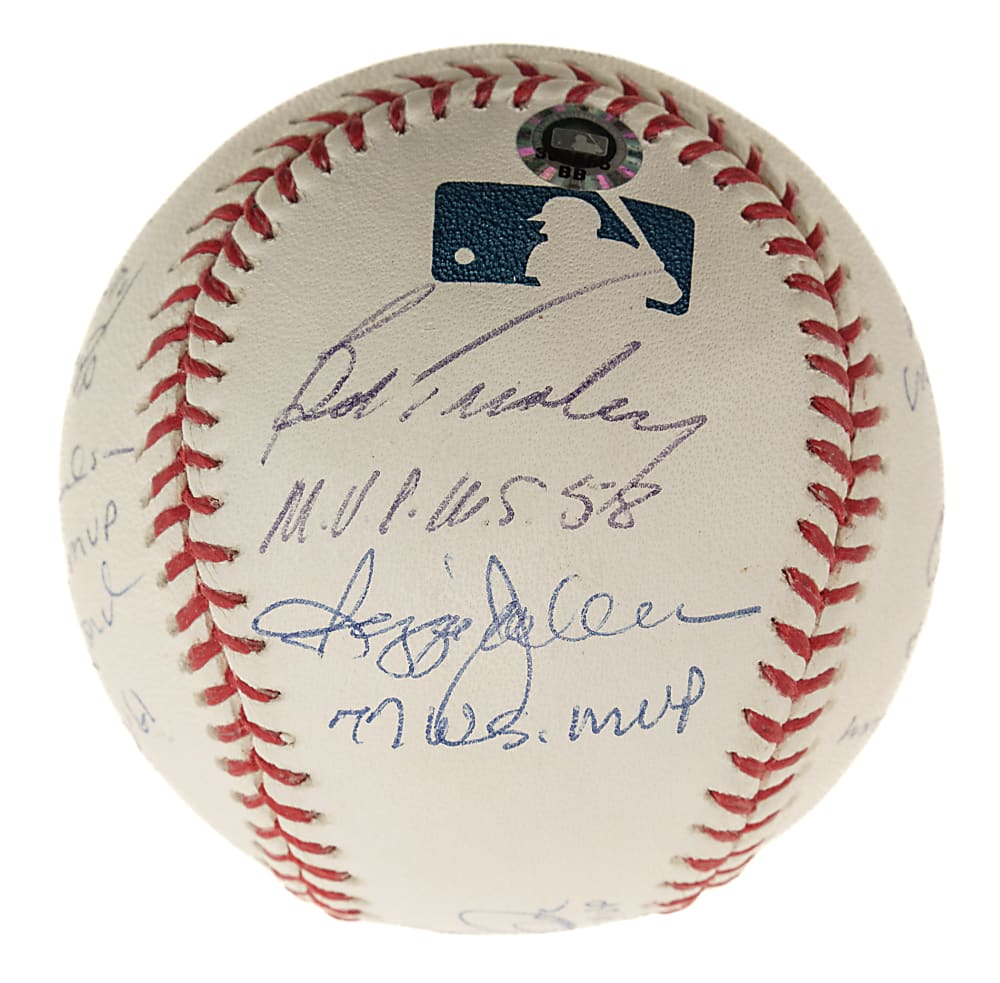 New York Yankees World Series MVP Multi-Signed Baseball (11 Signatures) Including Derek Jeter and Mariano Rivera - MLB and Steiner