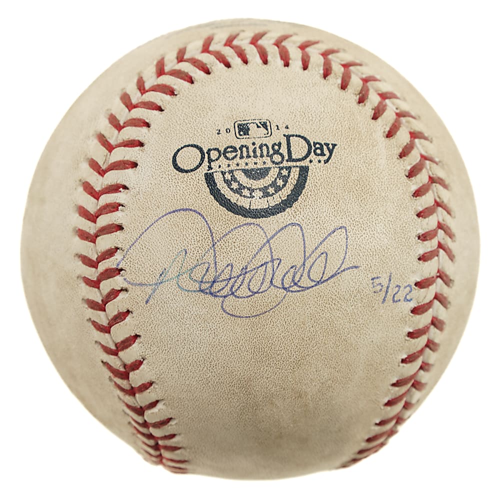 April 7, 2014 Derek Jeter Signed Limited-Edition Game-Used Baseball - Home Opener of Final Season -  MLB and Steiner