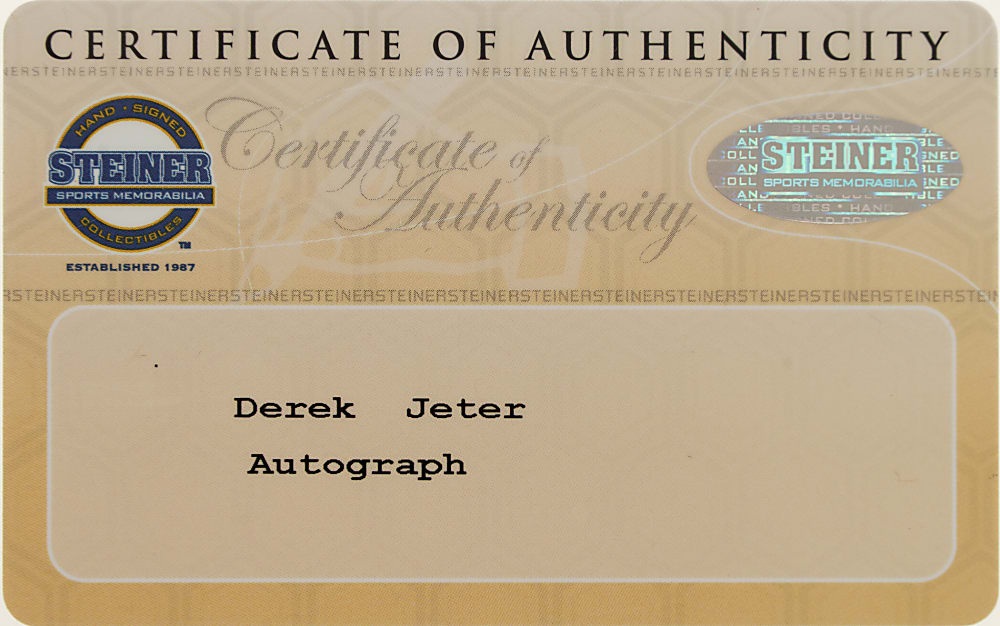 April 7, 2014 Derek Jeter Signed Limited-Edition Game-Used Baseball - Home Opener of Final Season -  MLB and Steiner
