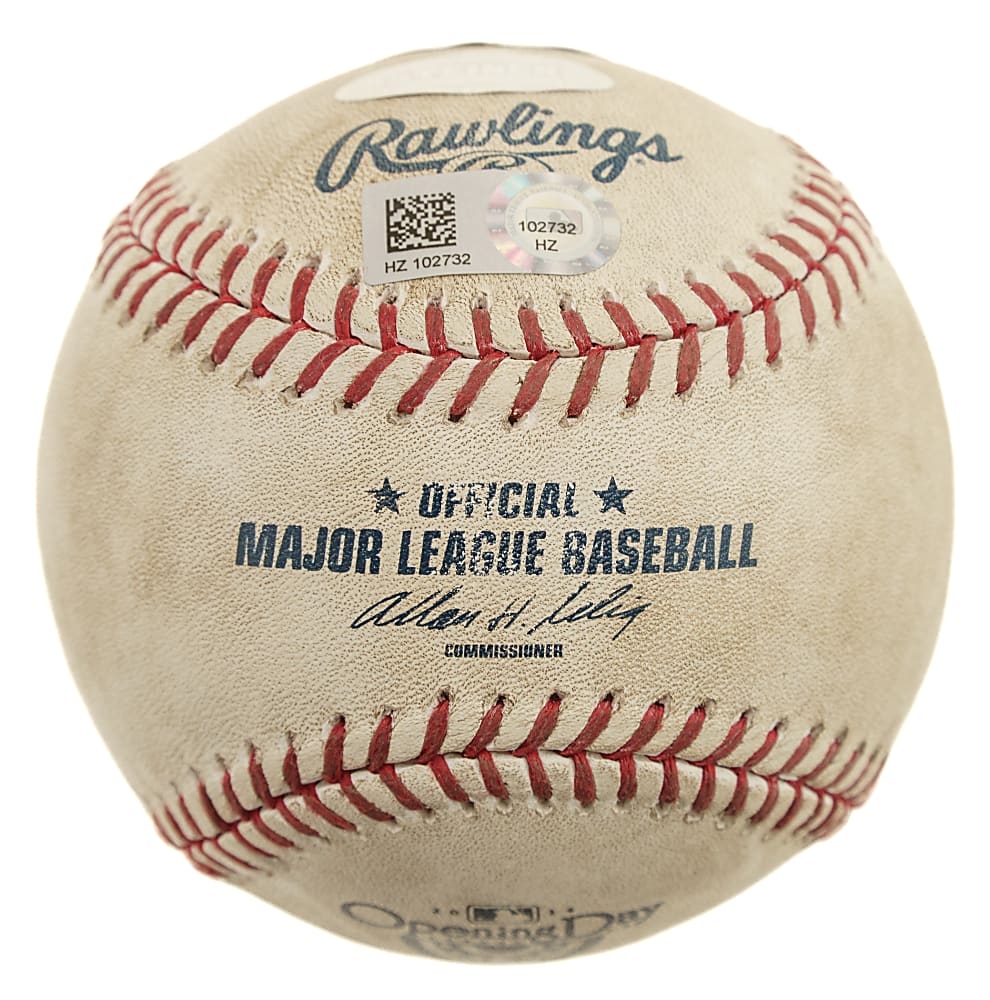 April 7, 2014 Derek Jeter Signed Limited-Edition Game-Used Baseball - Home Opener of Final Season -  MLB and Steiner