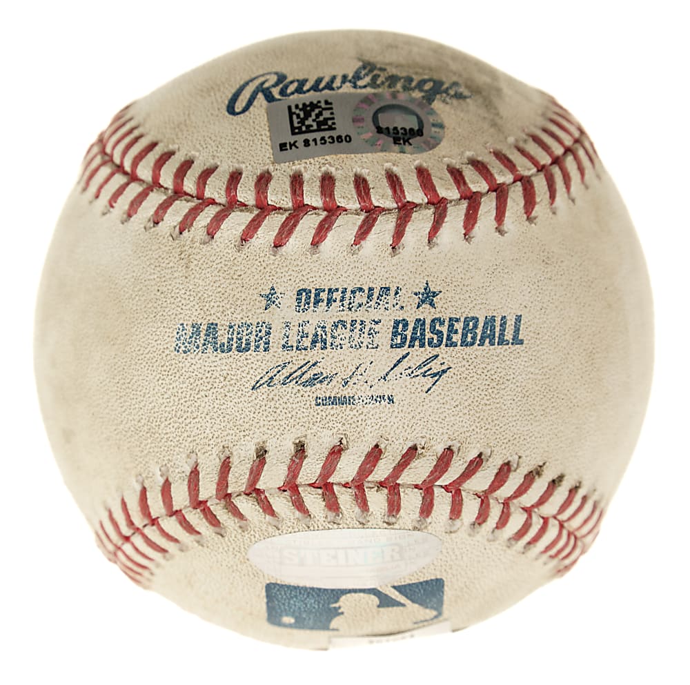 September 18, 2013 Mariano Rivera Signed Game-Used Baseball with "All Time Saves Leader", "Final Save #652" and "9/18/13" Inscriptions - MLB and Steiner