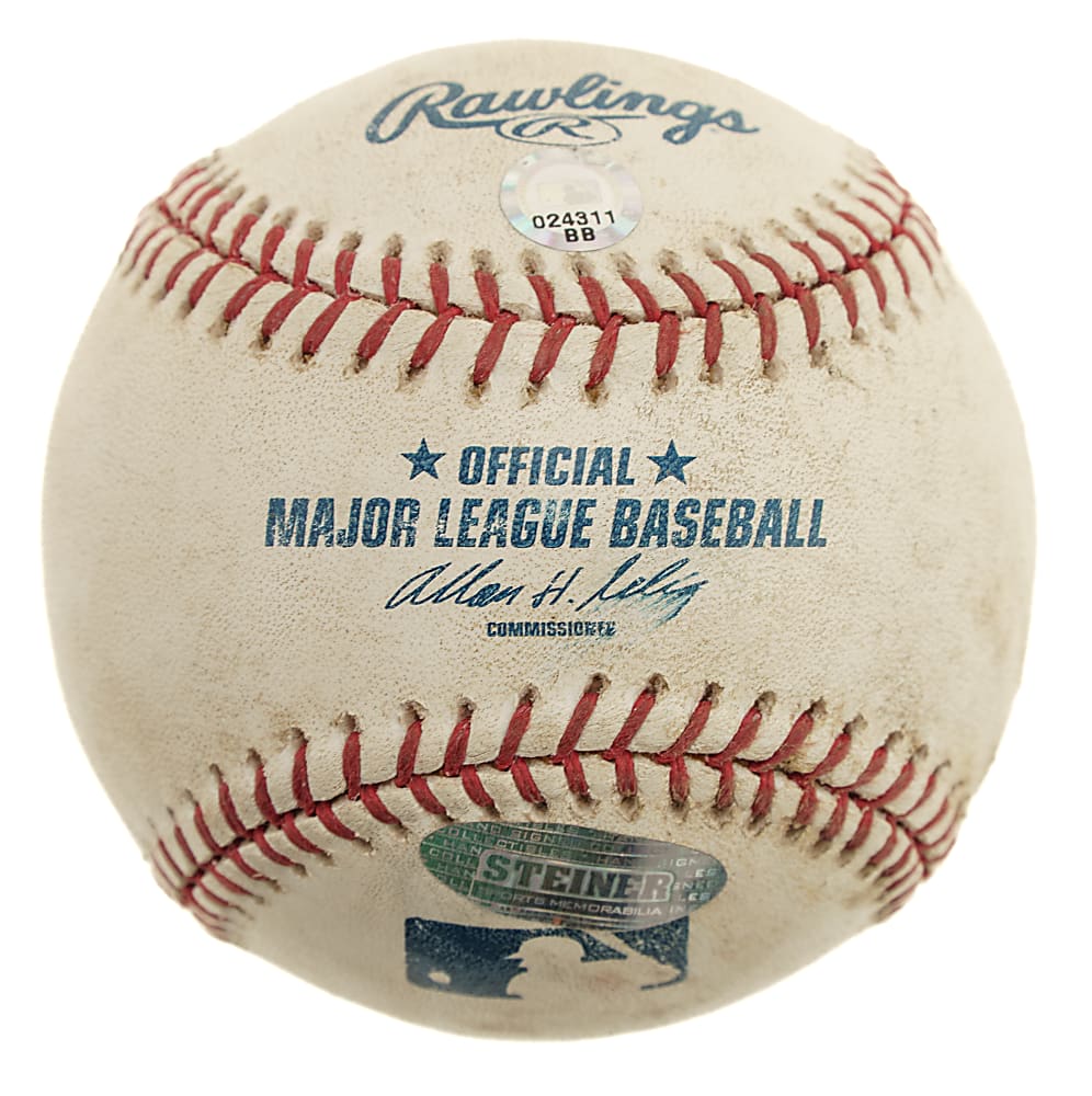 May 26, 2006 Derek Jeter Signed Game-Used Baseball with "2,000 Hit 5-26-06" Inscription - MLB and Steiner