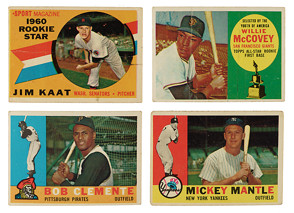 1960 Topps Collection (579) Including Mantle, Aaron, Clemente, and McCovey Rookie