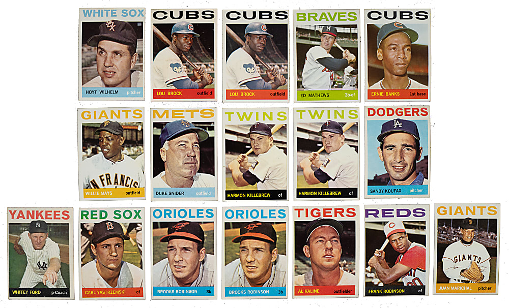 1964 Topps Collection (495) Including Mantle, Rose, Mays, and Koufax