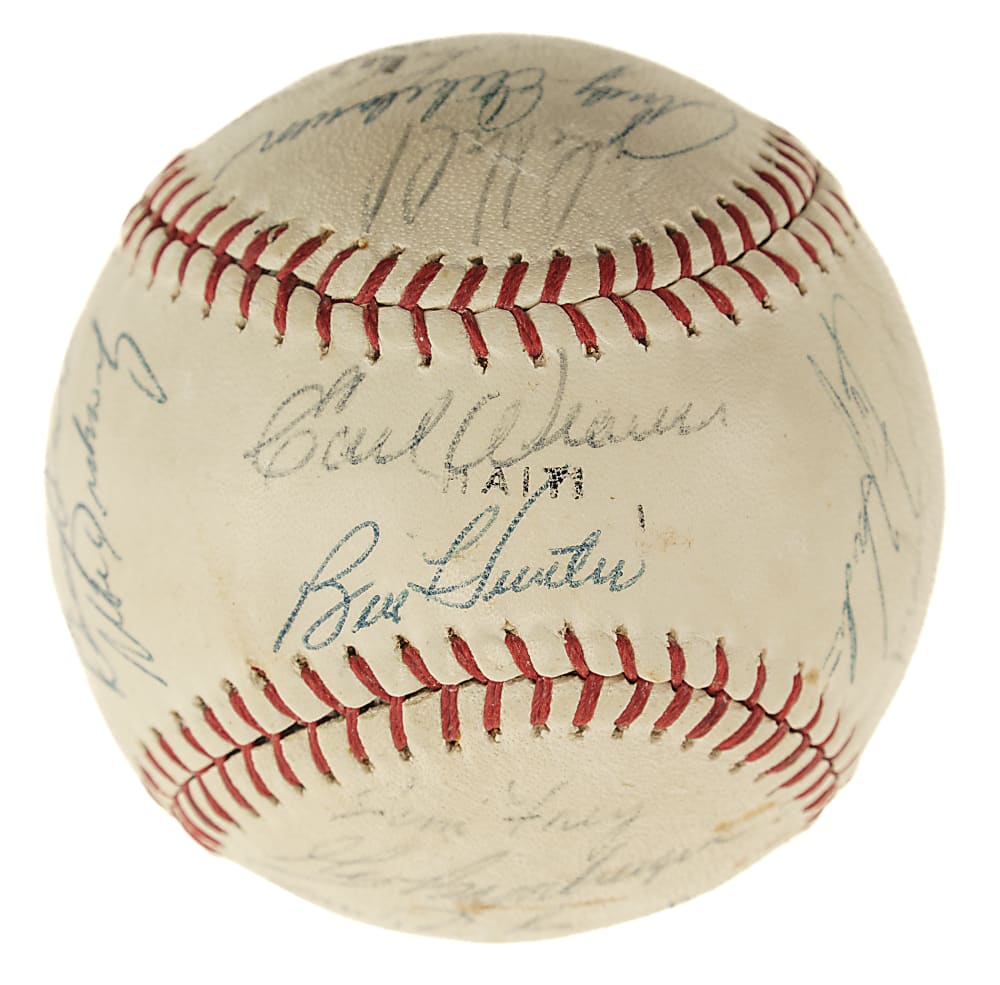 1970 Baltimore Orioles World Champions Team-Signed Baseball with Brooks Robinson and Jim Palmer