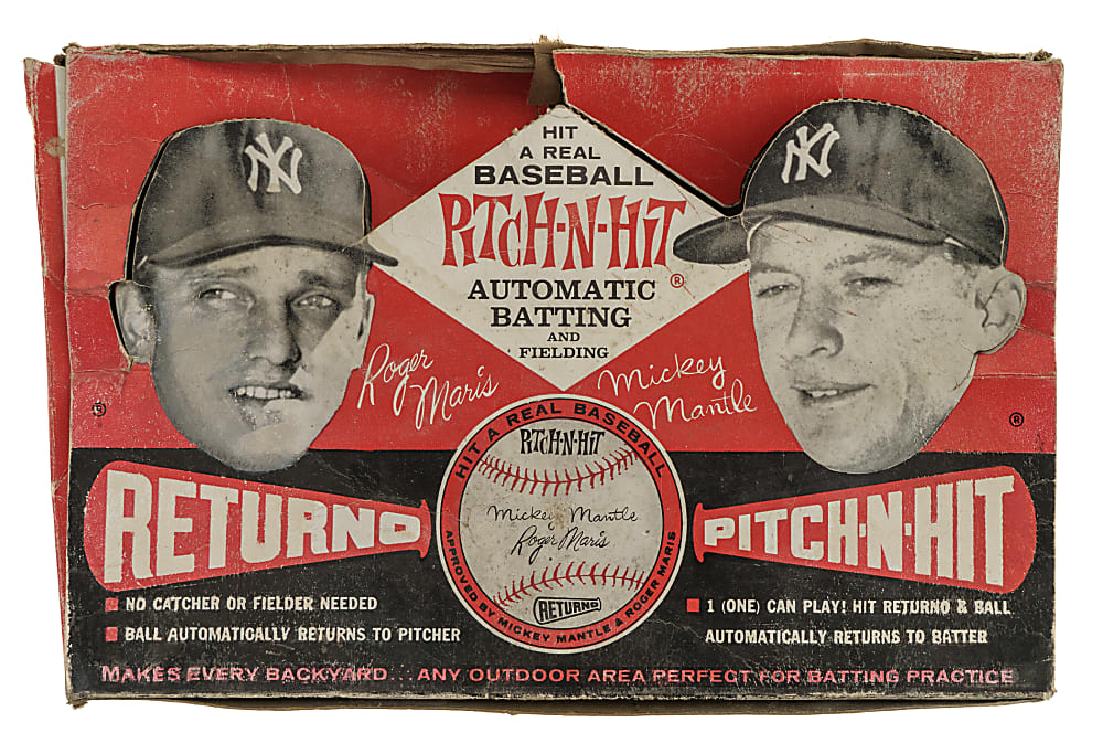 Circa 1962 Mickey Mantle & Roger Maris Returno "Pitch-N-Hit" Game