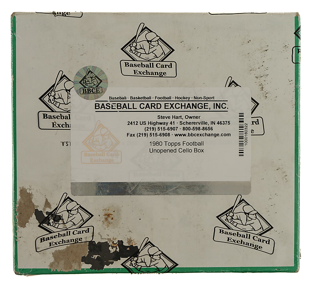 1980 Topps Football Unopened Cello Box (24 Packs) - BBCE