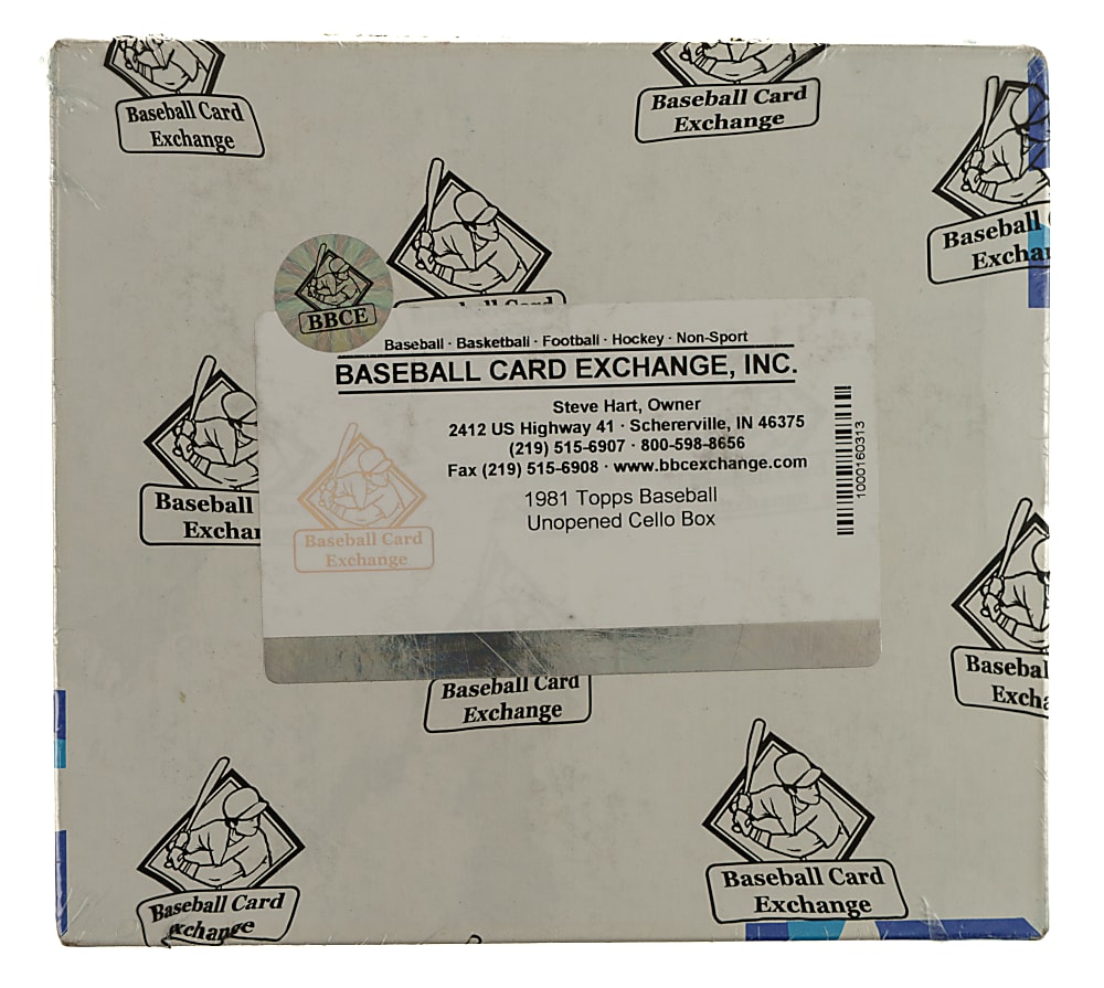 1981 Topps Unopened Cello Box (24 Packs) - BBCE