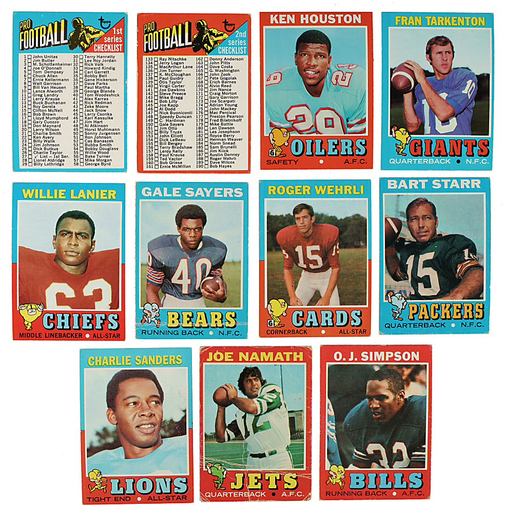 1971 Topps Football Complete Set (263)