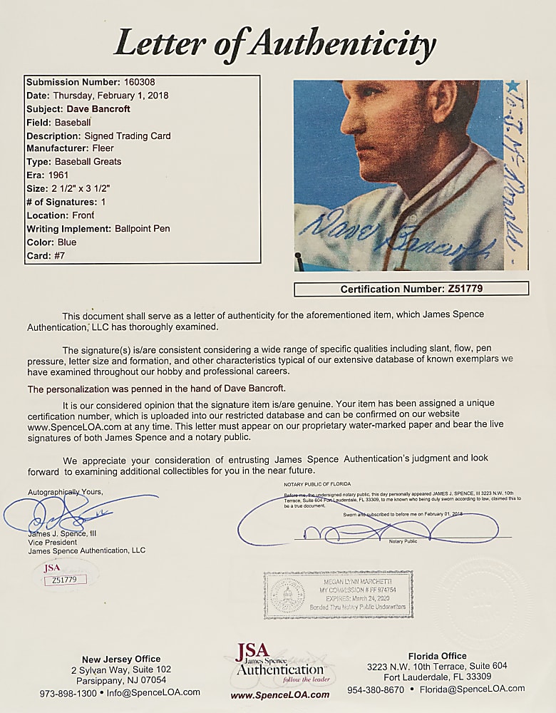 Signed 1960 and 1961 Fleer All-Time Greats Hall of Fame Collection (20) Including Bancroft, Goslin, Manush, Frisch, Wheat, and Rice