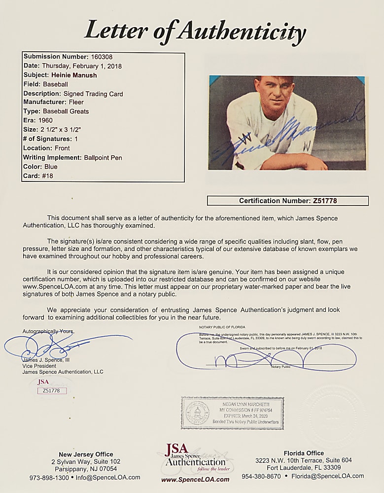 Signed 1960 and 1961 Fleer All-Time Greats Hall of Fame Collection (20) Including Bancroft, Goslin, Manush, Frisch, Wheat, and Rice