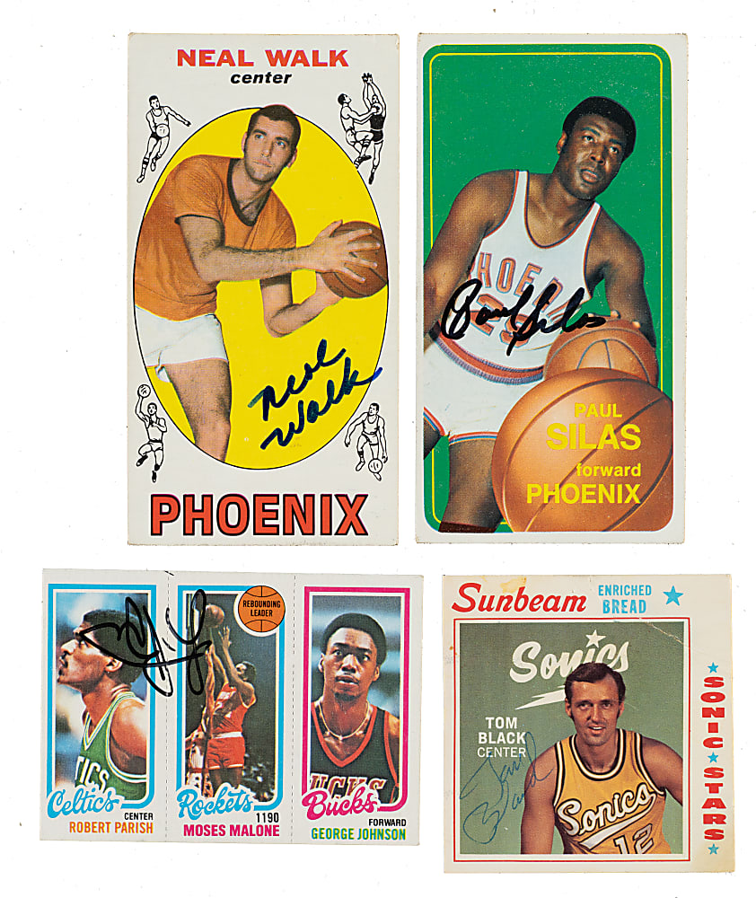 Signed 1957 to 1981 Topps and Fleer Basketball Collection (432)