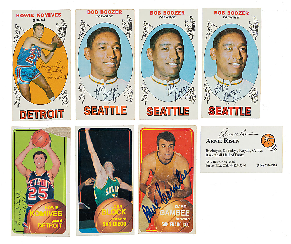 Signed 1957 to 1981 Topps and Fleer Basketball Collection (432)