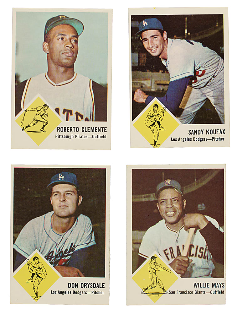 1963 Fleer Complete Set (67) Including Checklist
