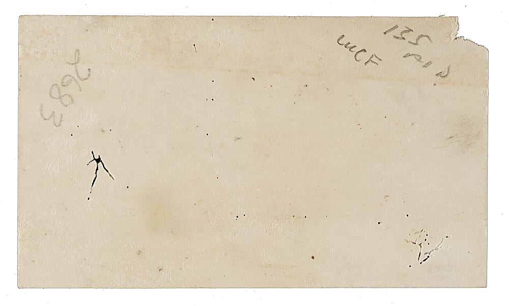 Circa 1883 J. W. Reccius Sporting Goods Store Business Card