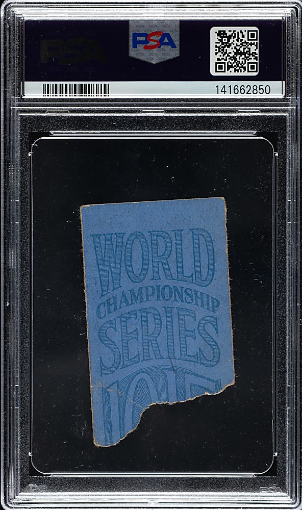1915 Boston Red Sox (vs. Philadelphia Athletics) World Series Game 4 Ticket Stub PSA VG 3 - Babe Ruth's First World Series