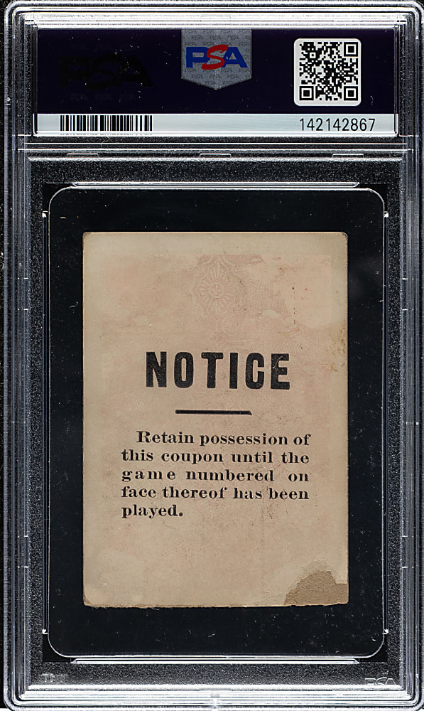 1913 New York Giants (vs. Philadelphia Athletics) World Series Game 3 Ticket Stub PSA VG 3