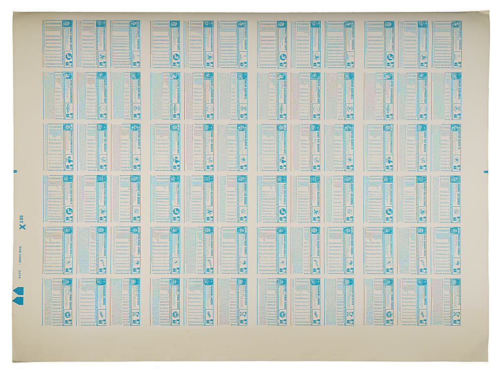 1974 Kellogg's 3-D Uncut Sheet Collection (3 Sheets, 216 Cards) Including Four Complete Sets