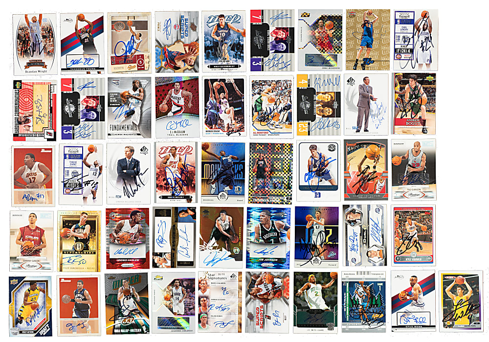 Signed 2000 to 2019 Topps, Fleer, Upper Deck, and Panini Basketball Collection (161) Including Carmelo Anthony and LaMarcus Aldridge