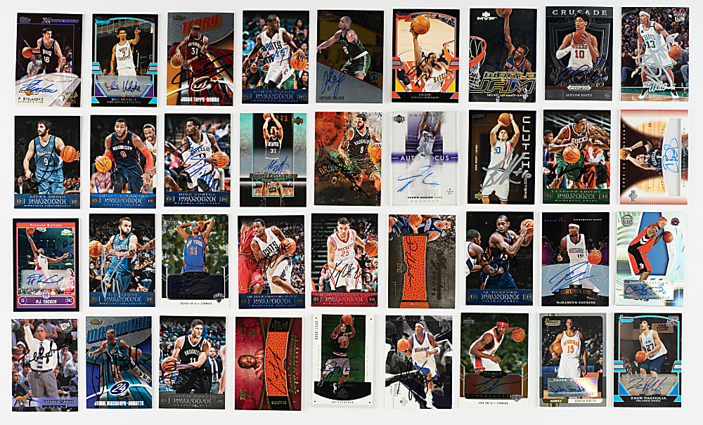 Signed 2000 to 2019 Topps, Fleer, Upper Deck, and Panini Basketball Collection (161) Including Carmelo Anthony and LaMarcus Aldridge