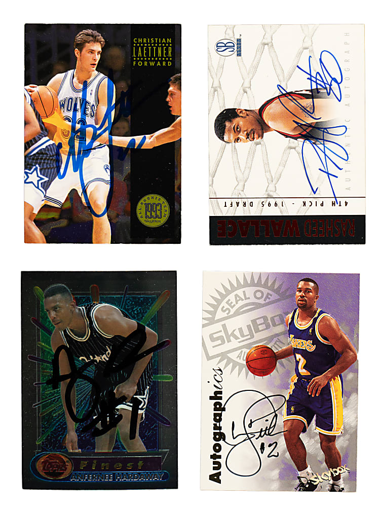 Signed 1961 to 1998 Topps, Fleer, Upper Deck, and NBA Hoops Basketball Collection (281)