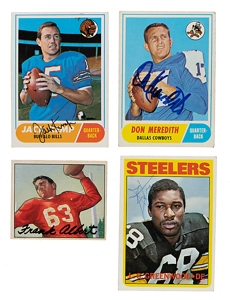 Signed 1950 to 1991 Topps, Philadelphia, Fleer, and Upper Deck Football Collection (190)