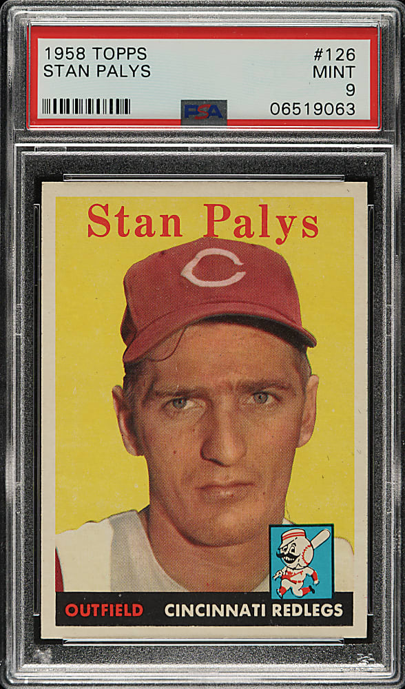 1958 Topps #126 Stan Palys PSA MINT 9 - Highest Graded!