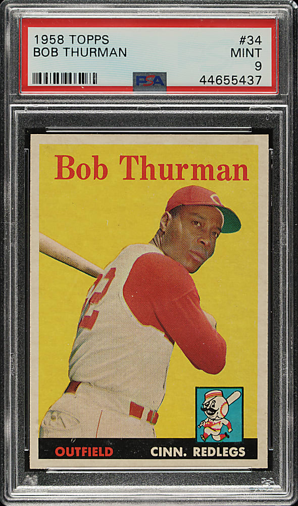 1958 Topps #34 Bob Thurman PSA MINT 9